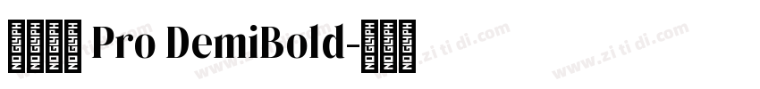 小米兰亭 Pro DemiBold字体转换